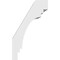 Ekena Millwork 3-in. W x 6-in. D x 10-in. H Pescadero Architectural Grade PVC Knee Brace BRCP03X06X10PEC - alternate 4